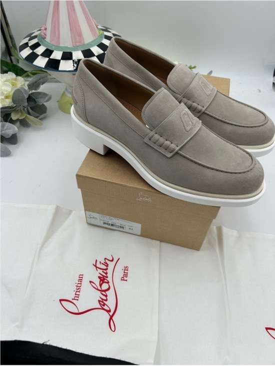 Men’s Christian Louboutin URBINO myogram suede loafer size 44 made in Italy main image 4
